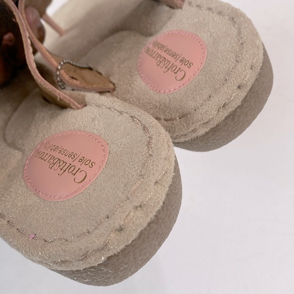 Croft and Barrow Roberta Pink Leather Flower Thong Sandals, Size 7 1/2 Med, NWT - Picture 9 of 9